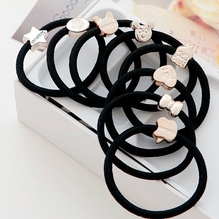 Gold bead hair ring new hair accessories Korean style hair rope Joker hair band 1 yuan Store Department Store Source accessories