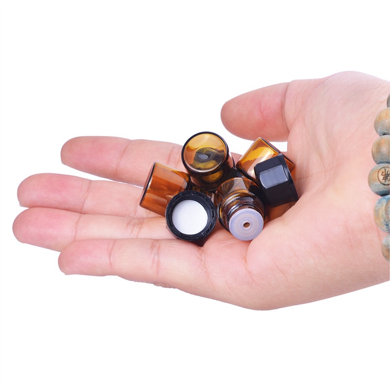 1ml Teamy Cream Small Sample Bottle Teamy Mini Essence Oil Bottle Portable Cosmetics Split Glass Trial Bottling