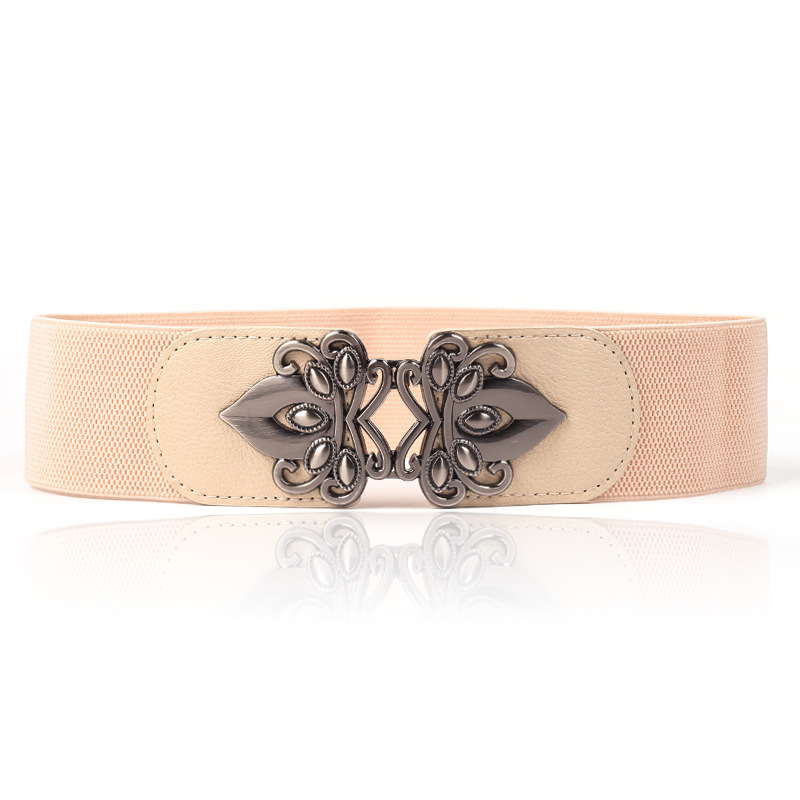 Cintura elastica con sigillo in vita larga da donna, alla moda, abbinata, decorazione all'ingrosso per cintura larga da donna_voghion.com