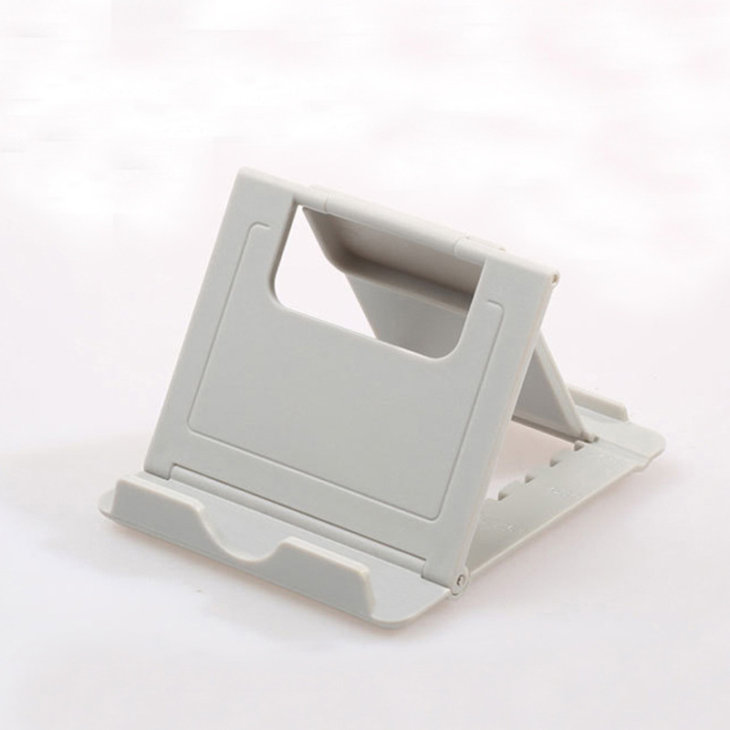 Factory gift folding desktop mobile phone plastic square bracket portable creative support mobile phone tablet phone holder