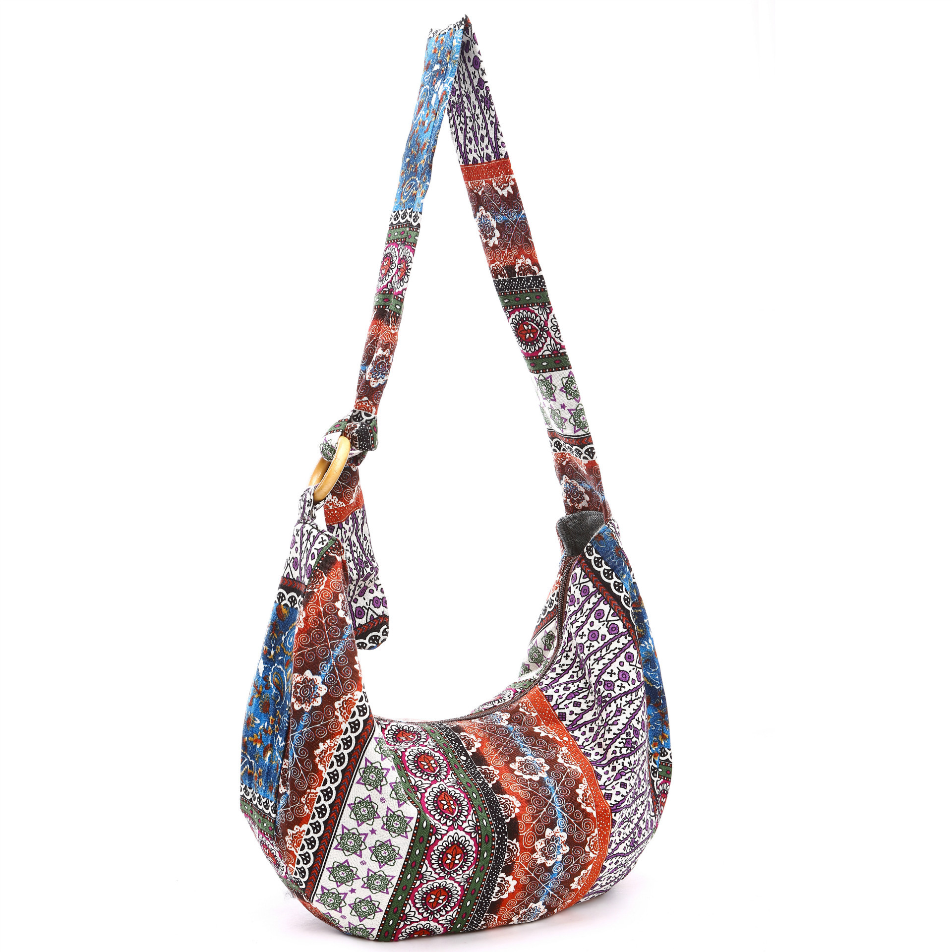 Lona de las mujeres floral bolso tela grande al por mayor estilo coreano personalizado las ventas directas la fábrica