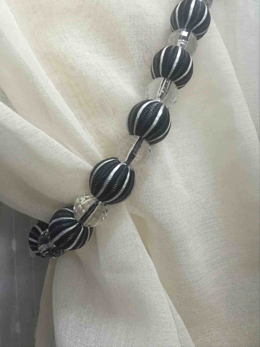 Simple Modern Curtain Strap Curtain Buckle Curtain Spike Accessories Imitation Crystal Beads Curtain Strap