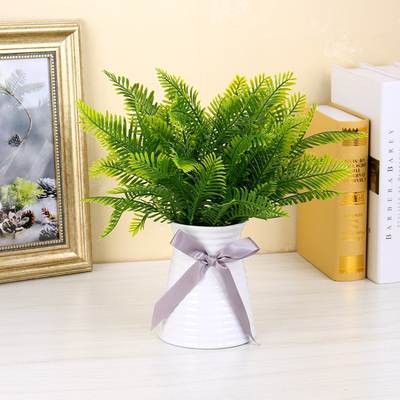 Dove simulation Persian leaf plant background wall decoration flower Persian grass green fern small tree home gardening decoration