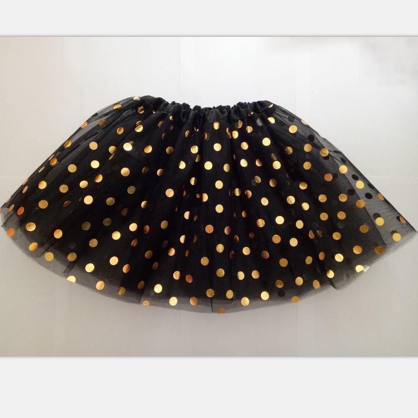Foreign trade girls tutu skirt skirt skirt wholesale sequins bronzing polka dot European and American children ballet dance gauze skirt