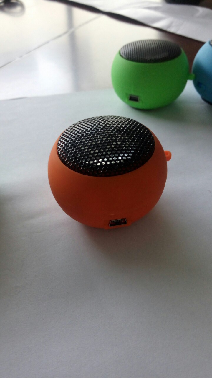 Factory direct Mini USB charging stereo hamburger gift speaker