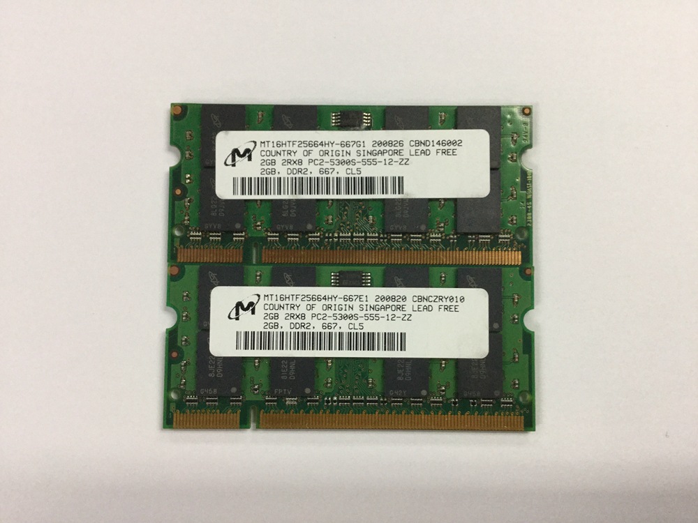 Original notebook memory module 2GB667 PC2 5300s