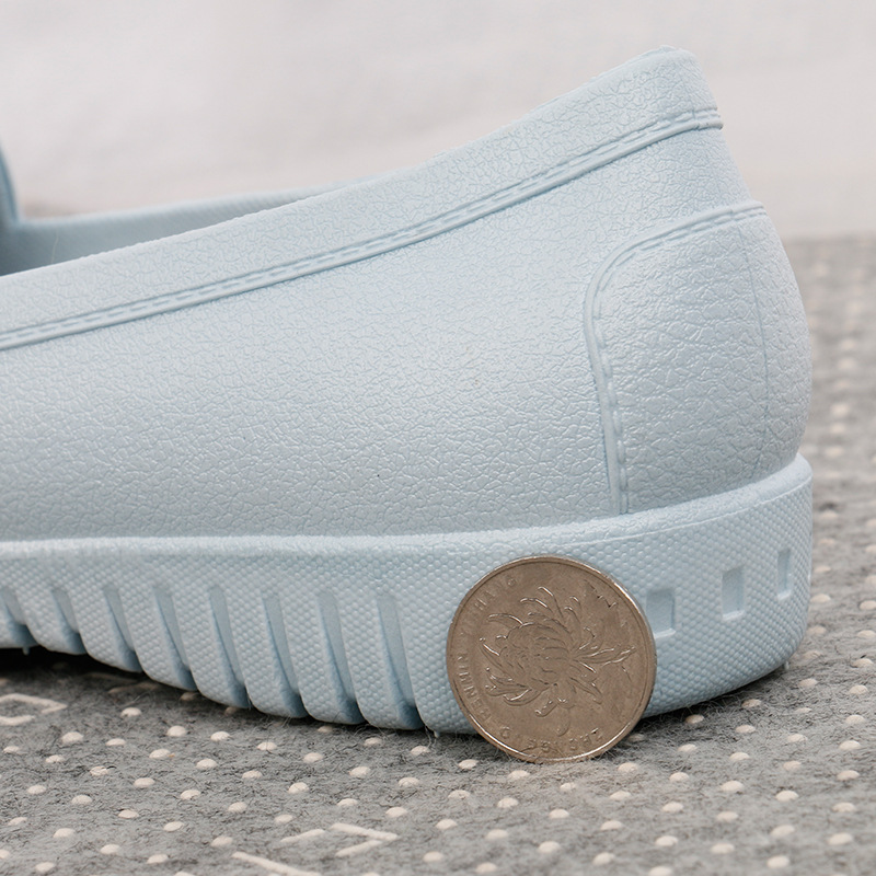 Nurse Pregnant Women's Casual Waterproof Non-Slip Pea Shoes Black Hotel Work Shoes White Shoes Women's Soft and Comfortable