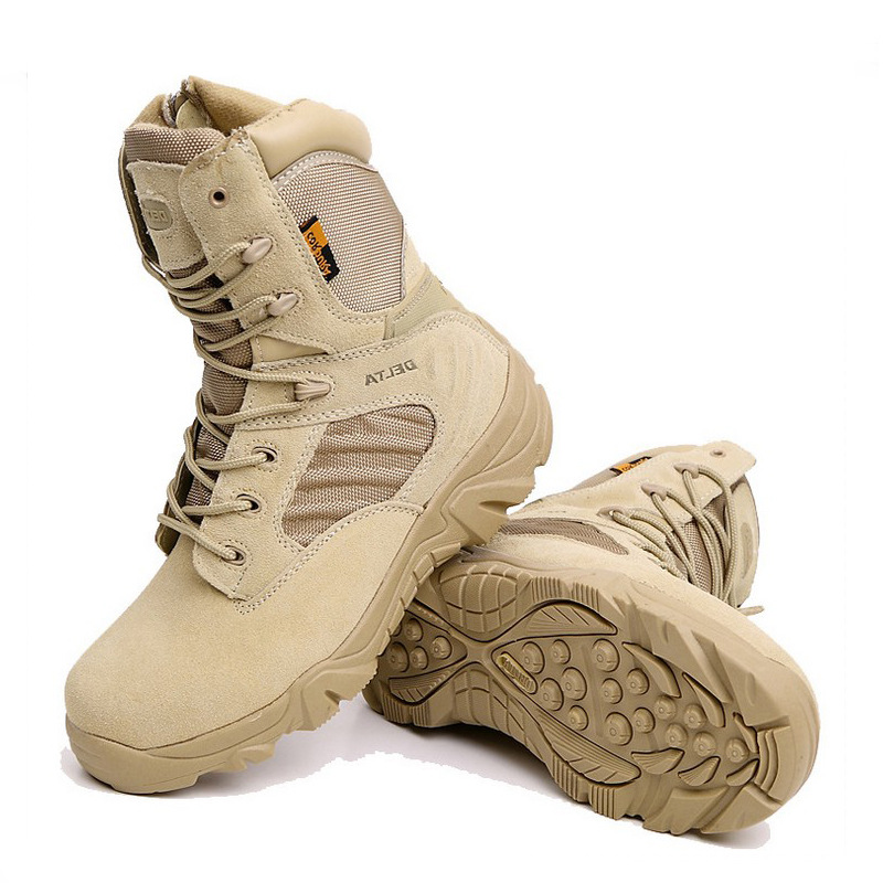Cross-border supply of new high-top military boots men's combat boots waterproof Delta desert boots hiking boots spot