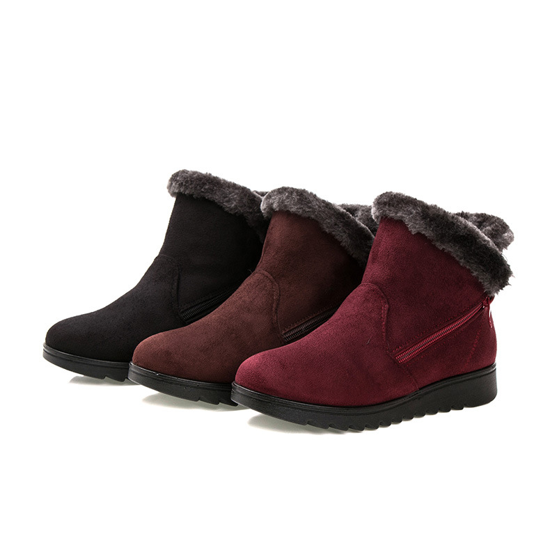Winter new old Beijing cloth shoes women warm snow boots for the elderly large size cotton boots for the elderly cotton shoes a generation of hair