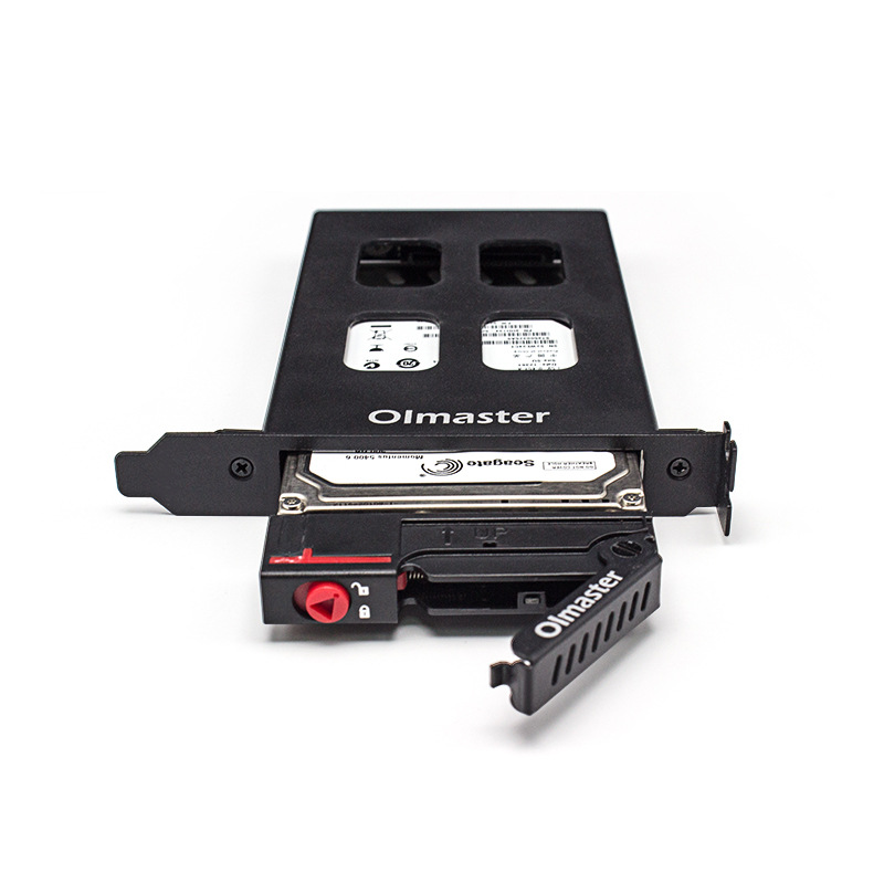 PCI single disk hard disk box chassis built-in hard disk extraction box expansion bracket compatible with 2.5 inch SATA/SSD hard disk