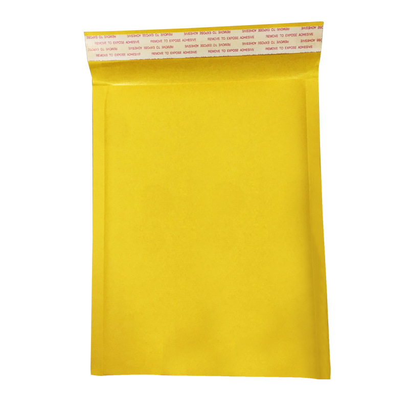 Yellow Kraft Paper Bubble Bag shockproof waterproof self-adhesive bubble envelope bag foam packaging bag express packing bag