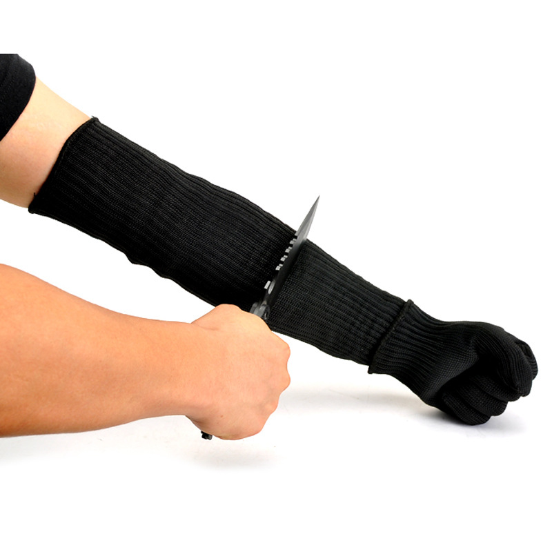 Anti-cutting anti-cutting wrist arm guard anti-knife cutting double steel wire gloves anti-cutting arm guard outdoor equipment