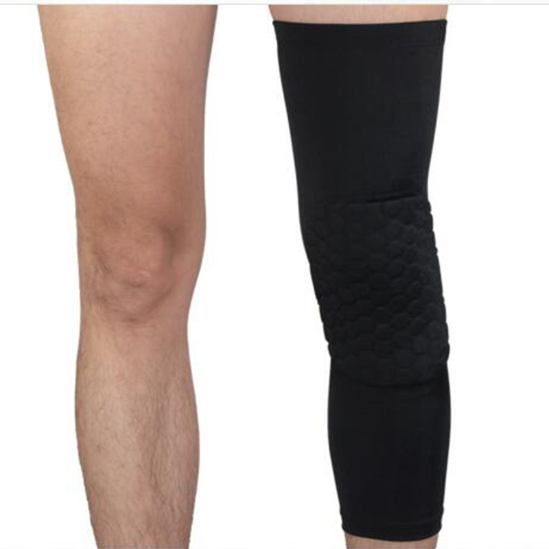 Factory direct supply Lycra foot basketball sports protective gear outdoor running riding leg guard moisture wicking anti-slip knee cover