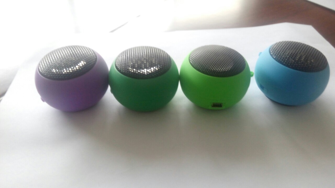 Factory direct Mini USB charging stereo hamburger gift speaker
