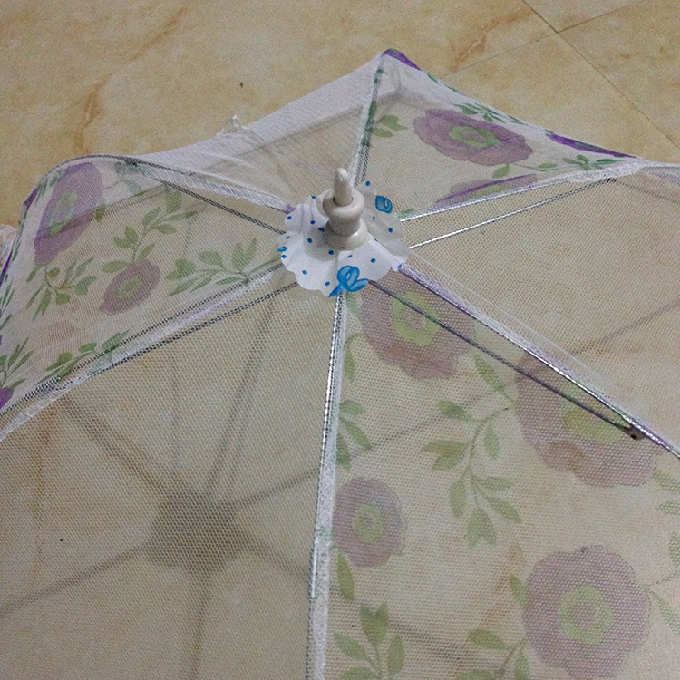 Factory anti-fly table cover lace dish cover round folding table folding food cover small