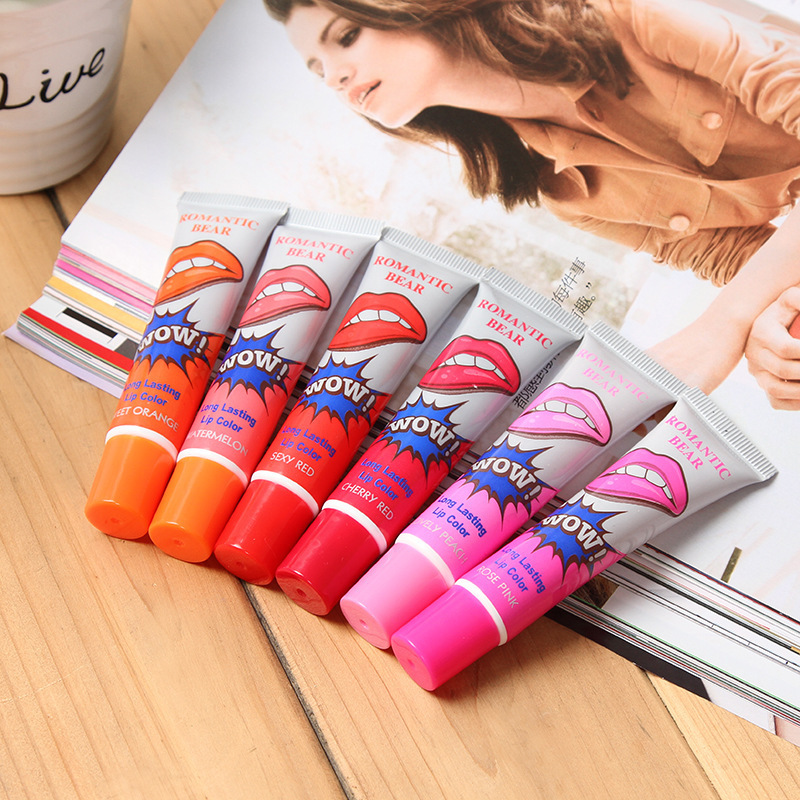 Tear lip gloss 6 color lipstick tear lipstick moisturizing moisturizing tear lipstick tear lip gloss