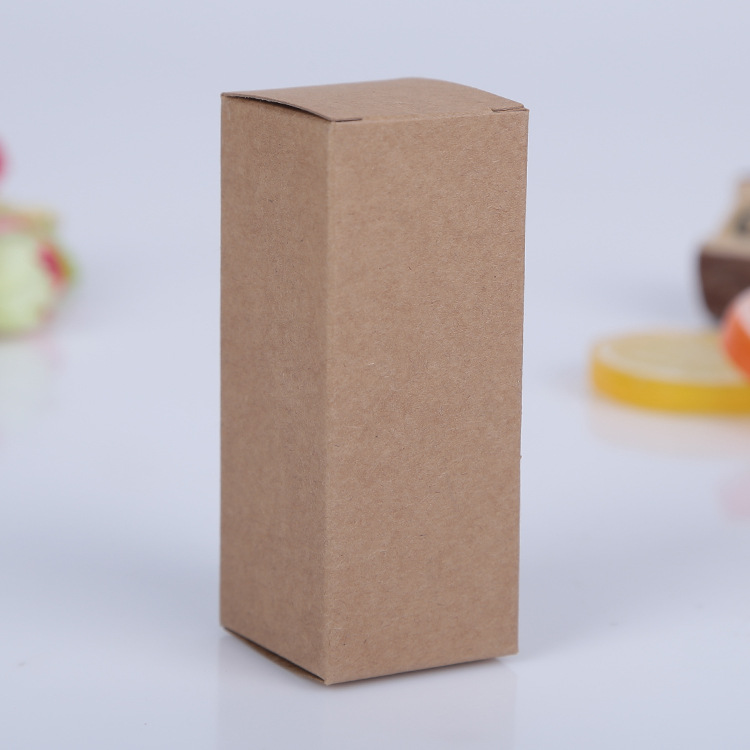 in stock 10 to 100ML essence oil bottle packaging box custom cosmetics small white box kraft paper box can be printed logo