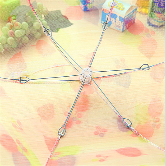 Factory anti-fly table cover lace dish cover round folding table folding food cover small