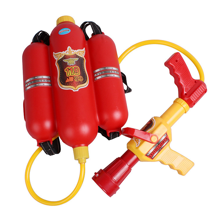 Foreign trade SQ119 children's fire backpack water gun summer beach water toys pull high pressure stall gift