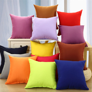 Solid color pillow cover sofa cushion cover bedside pillow office does not contain pillow core just coat Chair Pillow wholesale