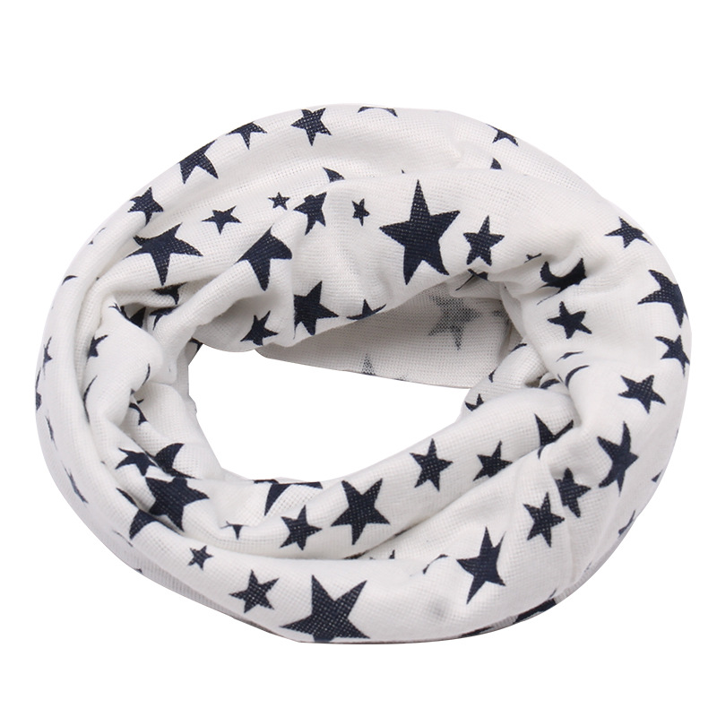 2021 early spring new Korean style fashion five-pointed star children's collar multi-color children's scarf