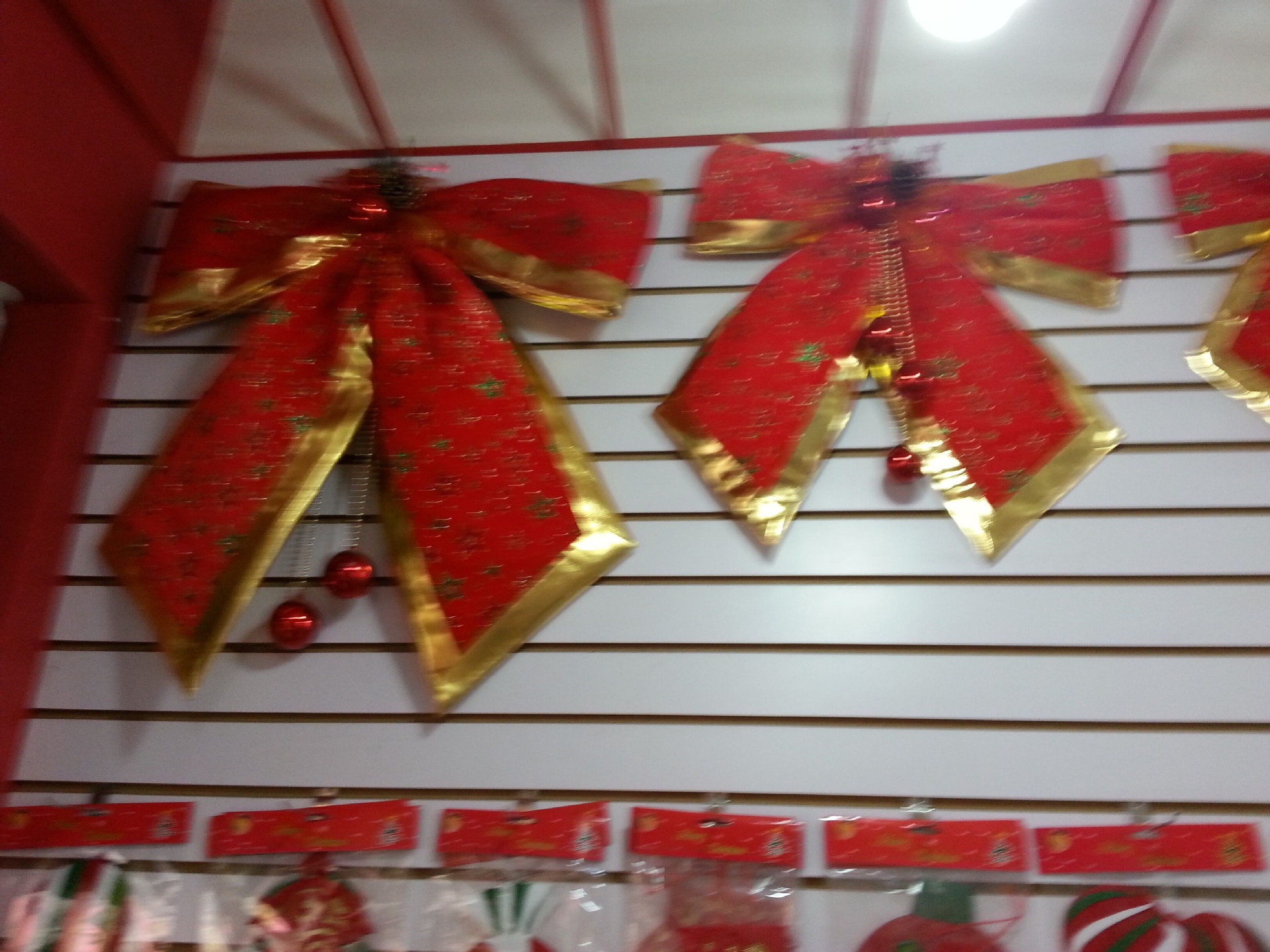 25cm Glitter Powder Christmas Bow Hanging Christmas Tree Decoration diy Accessories Christmas Bow Pendant_voghion.com