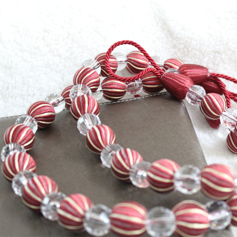 Simple Modern Curtain Strap Curtain Buckle Curtain Spike Accessories Imitation Crystal Beads Curtain Strap