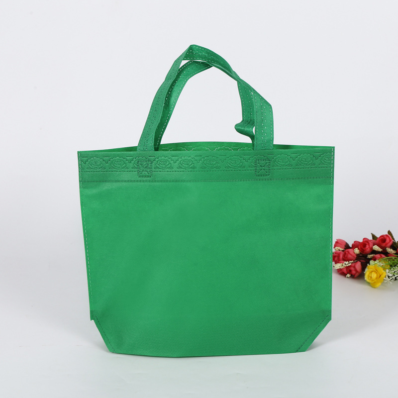 Making non-woven bags printed logo coated shopping non-woven packaging bags hot pressing color non-woven tote bags