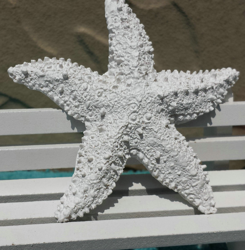 Mediterranean decoration style resin starfish ocean home fish tank decoration shooting props mini starfish 7.5