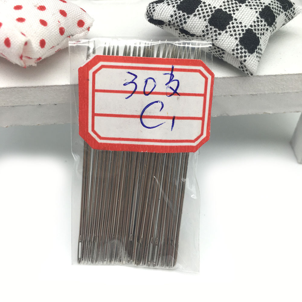 Factory supply big eye hand sewing needle big hole needle C1 C2 C3 sewing accessories one yuan two yuan wholesale