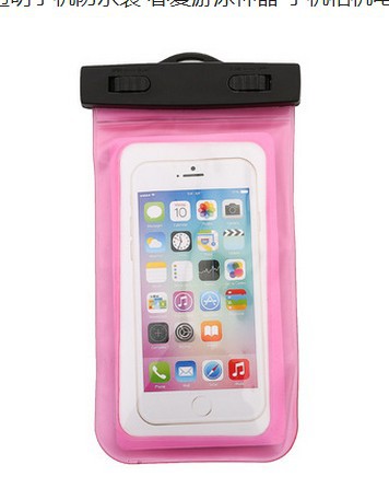 Factory wholesale mobile phone transparent waterproof bag PVC swimming drifting mobile phone bag diving waterproof case