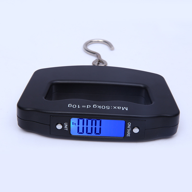 50kg portable electronic scale portable express scale household spring scale backlit fishing scale mouth luggage scale