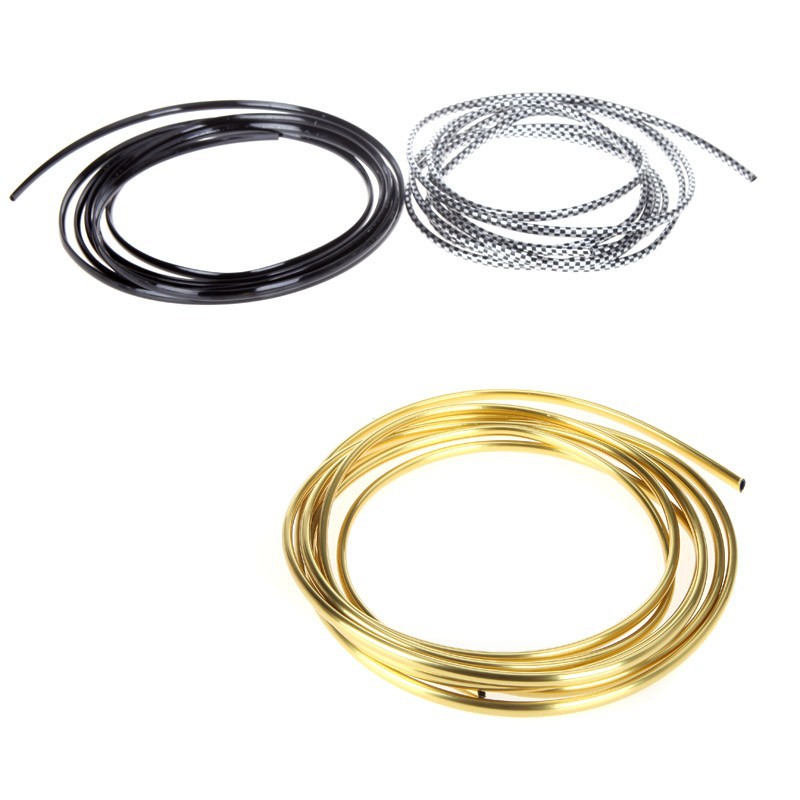 Car air outlet decorative strip 4 M U-shaped car air conditioning vent grille chrome plated DIY decorative bright strip