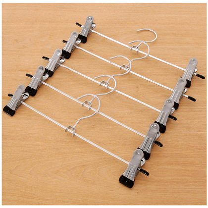 Factory direct metal dip plastic big iron clip hanger pants rack hanger home 32g suit