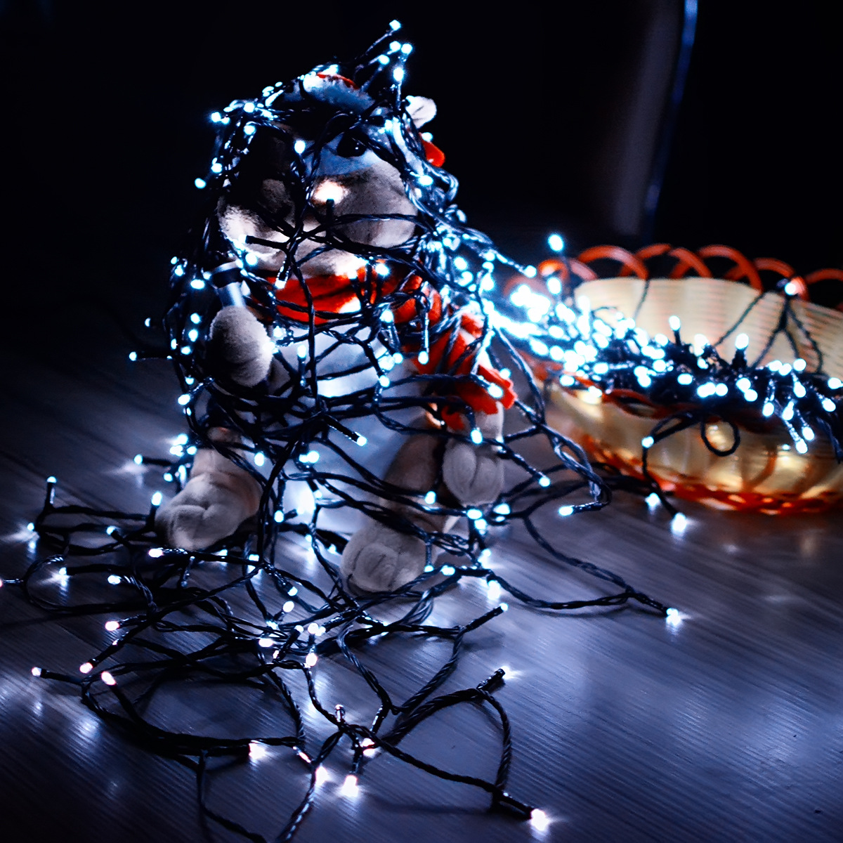 Amazon solar string lights 300led Christmas lights wedding festival courtyard gypsophila decorative string lights on behalf of the hair