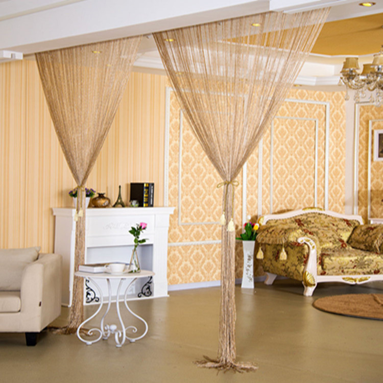 1*2 meters thick encryption flat silver wire curtain foreign trade wedding ceiling Ferris wheel decorative partition curtain