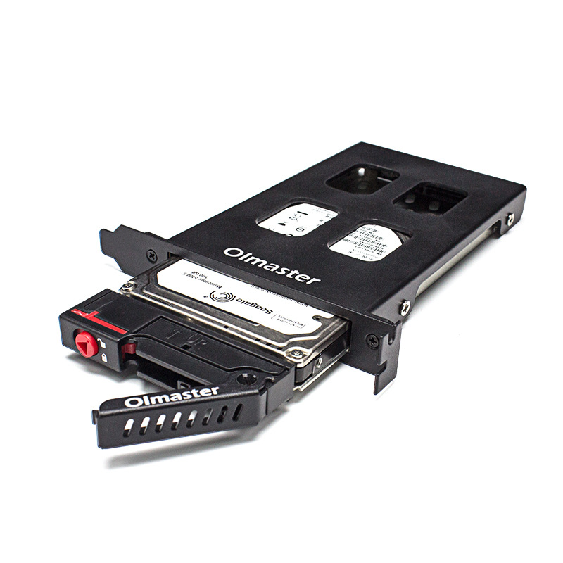 PCI single disk hard disk box chassis built-in hard disk extraction box expansion bracket compatible with 2.5 inch SATA/SSD hard disk