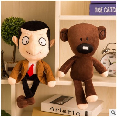 Cartoon Bean Bear Mr. Bean's Teddy Bear Plush Toy Bean Bean Bear Doll Wholesale Gift Woolen Bear