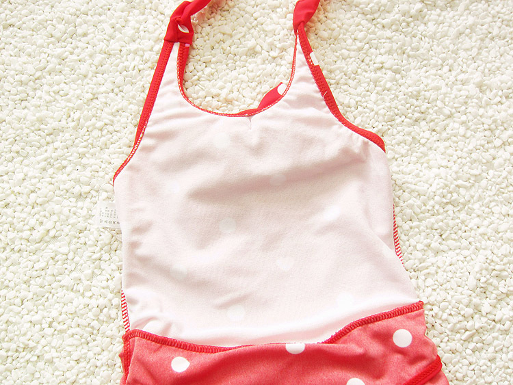 Ollie same swimsuit peach heart children's one-piece dress swimsuit young children's baby girls' hot spring swimsuit