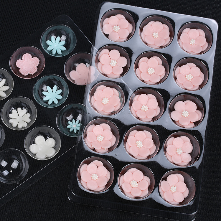 Flip Sugar Mold Flip Sugar Flower Drying Setting Sugar Flower Plastic Holder 2-piece Home Baking Flip Sugar Tool