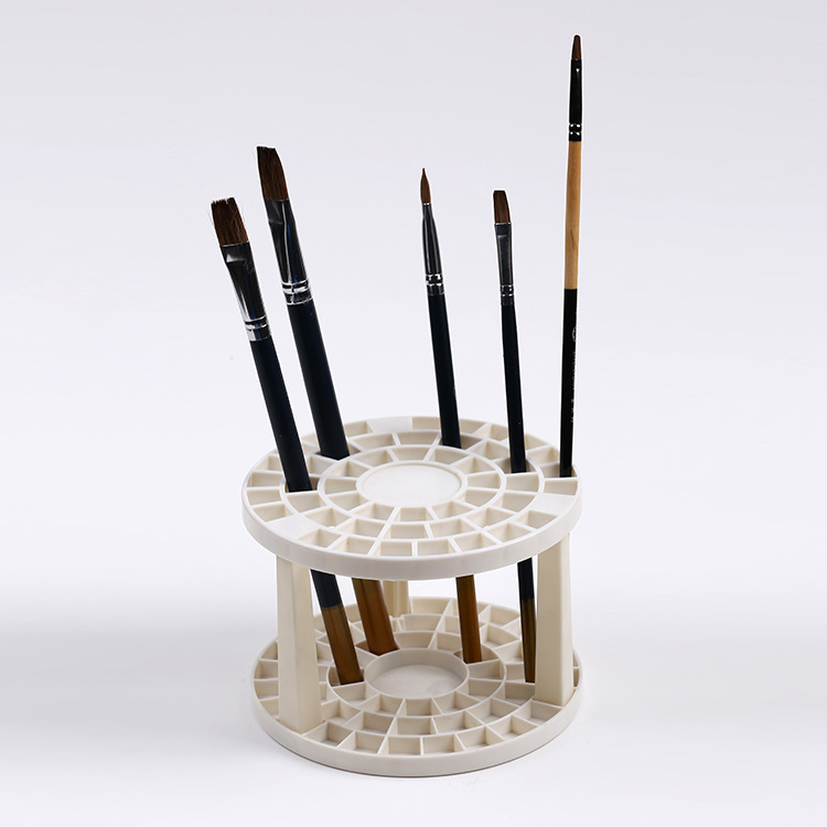 Factory direct wholesale multi-functional plastic pen holder round art insert pen drawing Pen Holder