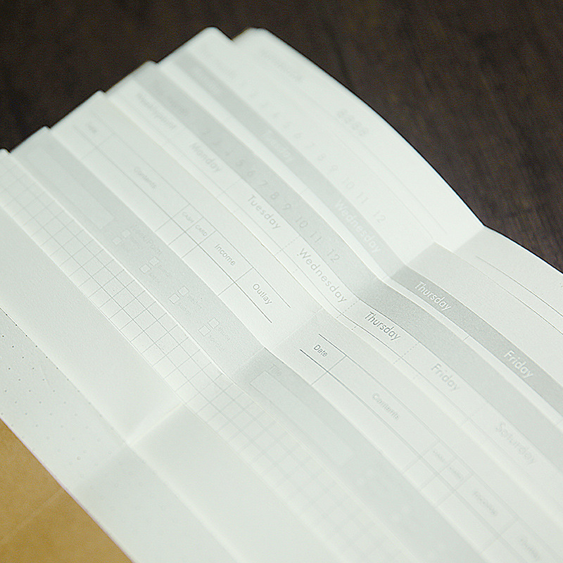 Standard 21*11 travel notebook core travel diary notebook Kraft paper notebook