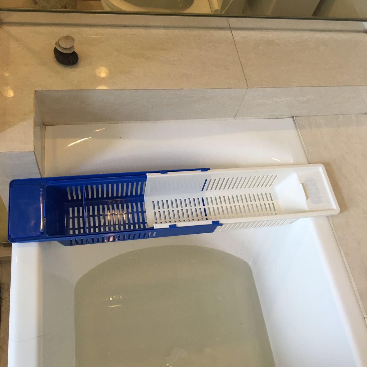 New retractable bathtub storage rack water toys bathroom toiletries storage basket home products factory wholesale