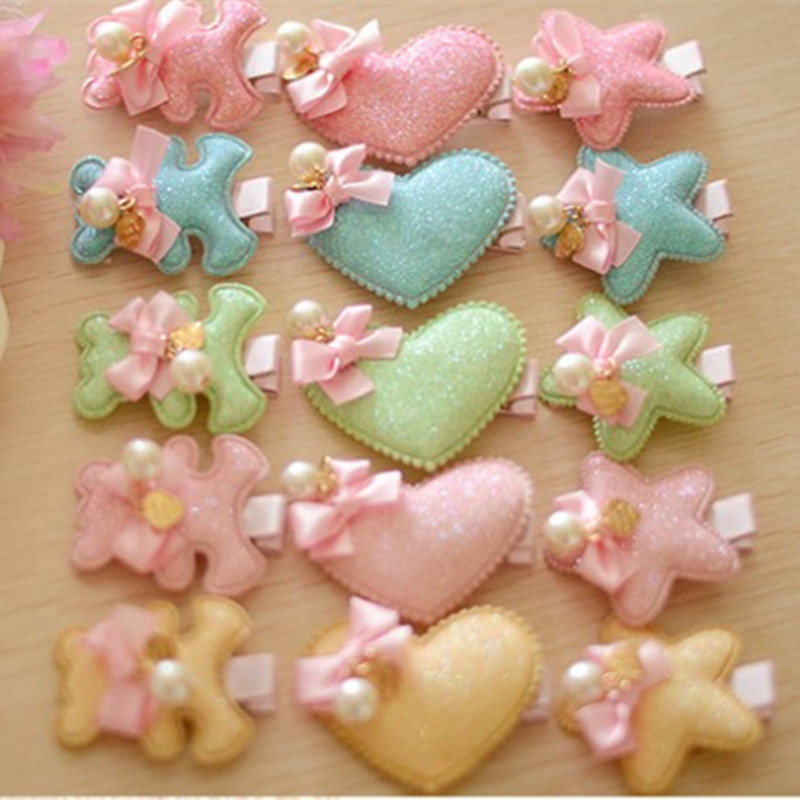 Children's Hair Clip Baby Girl Hair Accessories Clip Headwear Side Clip Set Korean Princess Baby Clip Girl Hair Clip