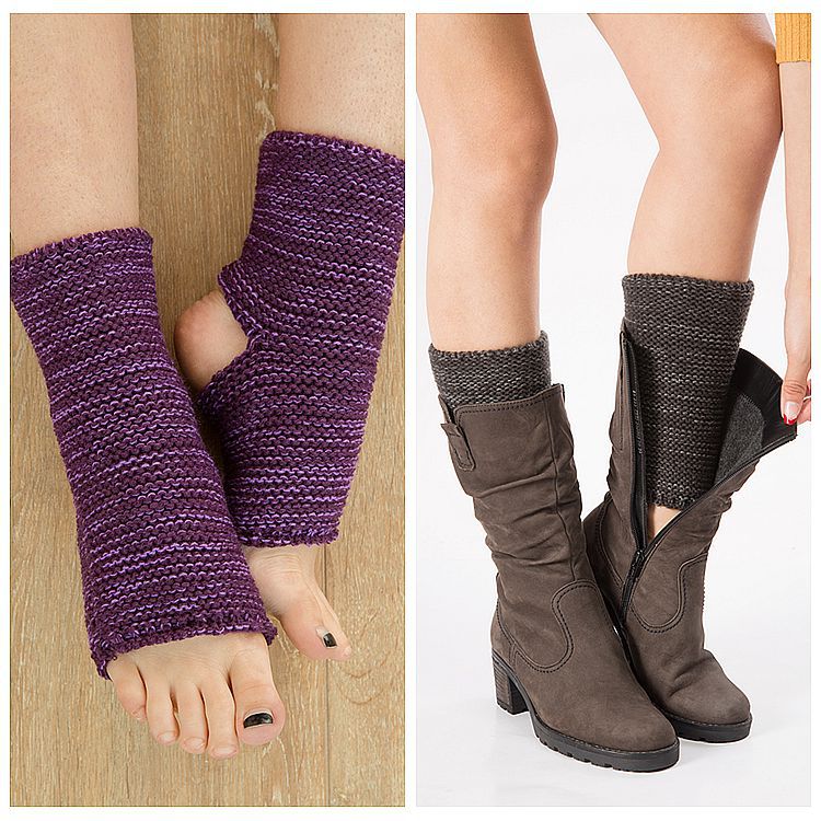 Latin Dance Socks Foot Knitted Sports Protective Leg Cover Yoga Wool Boot Cover Mixed Color Horizontal Yoga Warm Socks