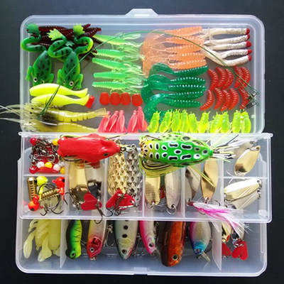 Classic Luya bait suit freshwater sea fake bait beading sequins soft bait wholesale Lei frog Mino bait