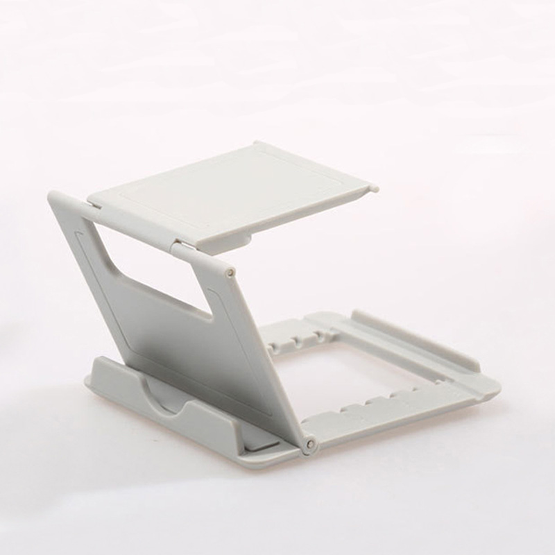 Factory gift folding desktop mobile phone plastic square bracket portable creative support mobile phone tablet phone holder