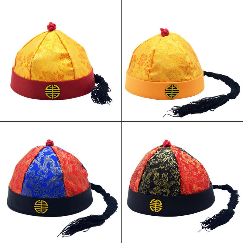 Scenic spot landlord hat Prince hat Prince Emperor hat Gege elder brother hat Qianlong silk hat Tang suit hat