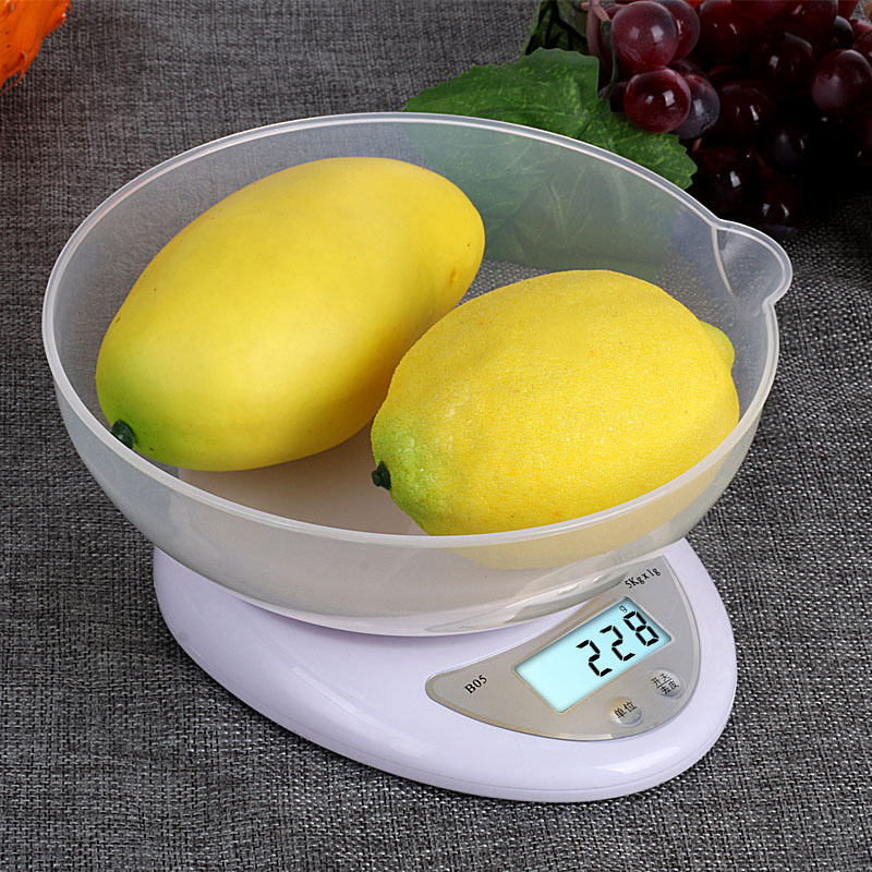 B05 cross-border mini kitchen electronic scale foreign trade kitchen scale household food electronic scale baking scale gram scale delivery