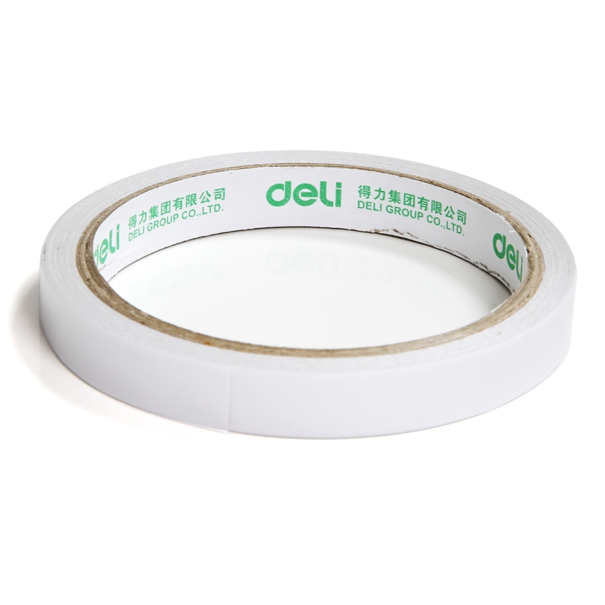 Double-sided adhesive Deli 30401 double-sided cotton paper tape 12mm white hot melt cotton paper tape office home